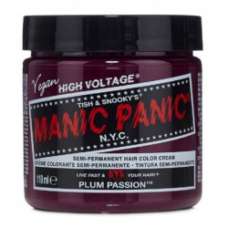 Pusiau ilgalaikiai, kreminiai plaukų dažai Manic Panic Hair Color Cream Plum Passion MEU11021, 118 ml