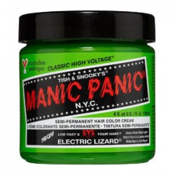 Pusiau ilgalaikiai, kreminiai plaukų dažai Manic Panic Hair Color Cream Neon Electric Lizard MEU11029, 118 ml