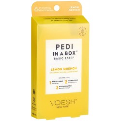 Procedūra kojoms Voesh Basic Pedi In A Box 3 in 1 Lemon Quench VPC118LMN, su citrinos ekstraktais, atgaivina pėdų odą
