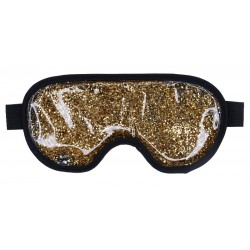 Šildanti/šaldanti akių kaukė - miego akiniai beOSOM Hot & Cold Glitter Eye Mask Golden PAK01, auksinė