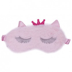 Šildanti/šaldanti akių kaukė - miego akiniai beOSOM Hot & Cold Eye Mask OSOM02032, rožinė, su kailiuku