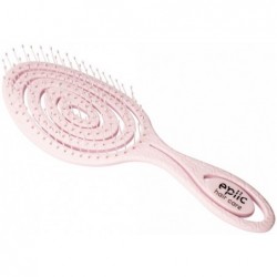Šepetys plaukams epiic hair care Detangling Brush Violet, EPIVIOLET, šviesiai rožinis