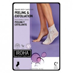 Profesionali kaukė pėdoms Iroha Exfoliating Lavender Foot Socks INFOOT3 su levandomis, 1 pora