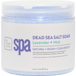 Negyvosios jūros druska BCL SPA Dead Sea Salt Soak Lavender + Mint BCLSPA53101, su levandomis ir mėta, 454 g