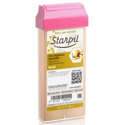 Vaškas kasetėje Starpil Roll-On STR3010117001 Gold su aukso dalelėmis, 110 g