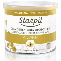 Šiltas depiliacinis vaškas Starpil STR3010308001, natūralus - su aukso dalelėmis, 500 ml