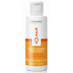 Šampūnas plaukams ir kūno prausiklis Oyster Solhair Hydrating Hair & Body Shampoo OYSH01003001, skirtas plaukams ir kūnui, 50 ml