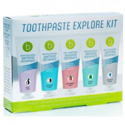 Balinamųjų dantų pastų rinkinys BeConfident Toothpaste Explore Kit BECMP143025, 5 skoniai, 5 x 25 ml