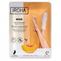 Kaukė pėdoms Iroha Repairing Peach Foot Socks INFOOT2/INFOOT815 su persikų ekstraktu, 1 pora
