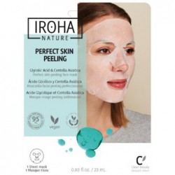 Veido kaukė Iroha Tissue Face Mask With Glycolic Acid & Centella MTIN23, su glikolio rūgštimi ir Azijine centele, 23 ml