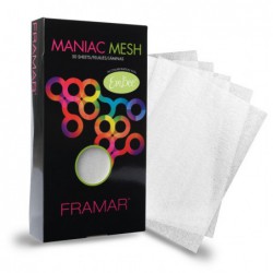 Minkšti lapeliai plaukų dažymui Framar Maniac Mesh FRA91025, 50 lapelių, 15 x 28 cm