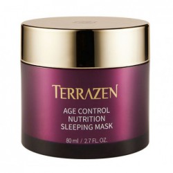 Naktinė kaukė veido odai Terrazen Age Control Nutrition Sleeping Mask TER86817, stangrinanti, ypač tinka brandžiai veido odai 80 ml