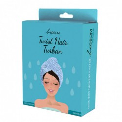 Turbanas plaukams Be Osom Twist Hair Turban Blue OSOM05H1, melsvos spalvos