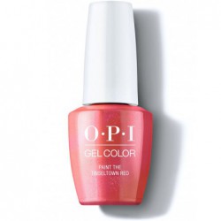 Gelis - lakas OPI Gel Color Holiday Collection 2021 Celebration Paint the Tinseltown Red OPIHPN06, 15 ml