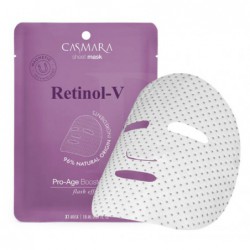 Stangrinamoji veido kaukė Casmara Pro Age Booster Sheet Mask Retinol CASA75002, su retinoliu, magnetinė technologija