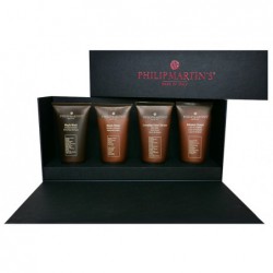 Plaukų ir kūno priežiūros priemonių rinkinys Philip Martin's Christmas Maple Box PMMAPLEBOX, šampūnas - dušo želė, plaukų kaukė, kondicionierius, rankų serumas
