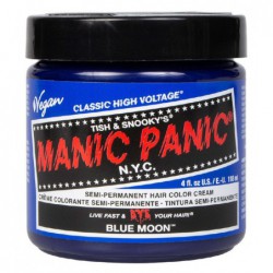 Pusiau ilgalaikiai, kreminiai plaukų dažai Manic Panic Hair Color Cream Blue Moon MEU11041, 118 ml