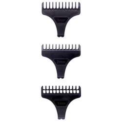 Papildomų šukų rinkinys plaukų kantavimo mašinėlei - trimeriui OSOM Professional Hair Trimmer Blade OSOMHC700COMBS, 3 vnt. 1 mm, 2 mm, 3 mm