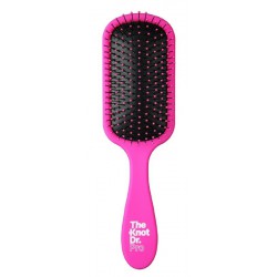 Šepetys plaukams The Knot Dr. Pro Brite Fuchsia Paddle Brush Black Pad KDS102, rožinės spalvos