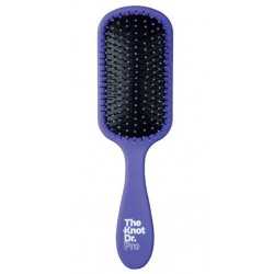 Šepetys plaukams The Knot Dr. Pro Brite Periwinkle Paddle Brush Black Pad KDS103, violetinės spalvos