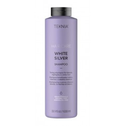 Geltoną atspalvį neutralizuojantis šampūnas plaukams Lakme Teknia White Silver Shampoo LAK44011, 1000 ml