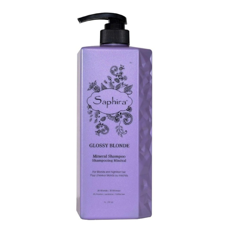Šampūnas šviesiems plaukams Saphira Glossy Blonde Shampoo SAFGBS4, 1000 ml