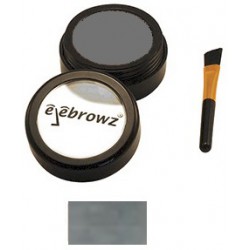 Antakių pudra-pusiau permanentiniai antakių dažai Eyebrowz Brow Powder Soft Charcoal EYE3005, šviesiai pilki