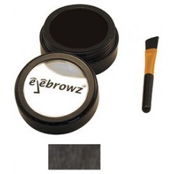 Antakių pudra-pusiau permanentiniai antakių dažai Eyebrowz Brow Powder Jet BlackEYE3006, juodi
