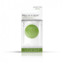 Procedūra kojoms Voesh Waterless Pedi In A Box 3 in 1 Green tea extract VPC108GRT, naudojama be vandens, su žalios arbatos ekstraktais, detoksikuoja pėdų odą