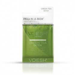 Procedūra kojoms Voesh Pedi In A Box 4 in 1 Green Tea Detox VPC208GRT, su žaliosios arbatos ekstraktais, detoksikuoja pėdas