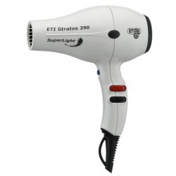 Profesionalus plaukų džiovintuvas ETI Stratos 390 SuperLight White, lengvas, baltas, 2200 W