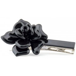 Plaukų segtukas Chaplet AY15316BL su juoda rožyte