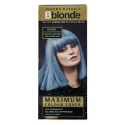 Plaukų tonavimo priemonė Jerome Russell Maximum Colour Toner Denim JR534283, plaukams suteikia atspalvį, 75 ml