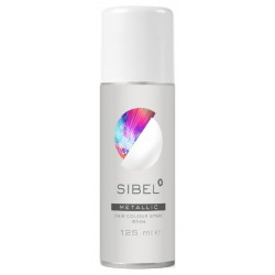 Spalvotas plaukų lakas Sibel Hair Colour Spray Fluo/Metal SIB023000001, 125 ml, baltas