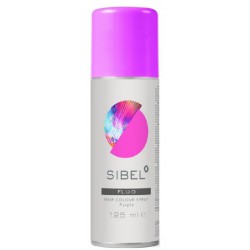 Spalvotas plaukų lakas Sibel Hair Colour Spray Fluo/Metal SIB023000021, 125 ml, violetinis