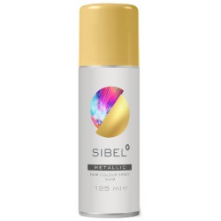 Spalvotas plaukų lakas Sibel Hair Colour Spray Fluo/Metal SIB023000033, 125 ml, auksinis