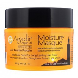Drėkinanti plaukų kaukė Agadir Argan Oil Moisture Hair Masque AGD2030, skirta plaukų atstatymui, tinka visiems plaukų tipams, sudėtyje yra argano aliejaus, 227 g