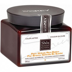 Plaukų kaukė Saryna KEY Color Lasting Pure African Shea Butter su taukmedžio sviestu, skirta dažytiems plaukams, 500 ml