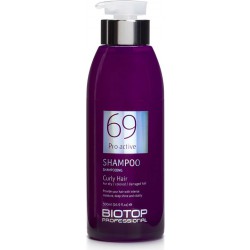 Šampūnas garbanotiems plaukams BIOTOP Pro Active Shampoo BIO19752, pažeistiems ir žvilgesį praradusiems plaukams, 500 ml