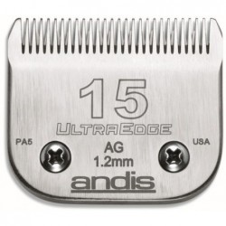 Peiliukai Andis Ultra Edge 15 Detachable Blade AN-64072 plaukų kirpimo mašinėlėms AG, AGC, AGP, AGRC, AGCL, AGR+, AGRV, MBG, SMC, 1,2 mm, 1 vnt.