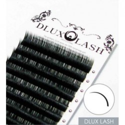 Blakstienos juostelėmis priauginimui DLux Professional Volume Lash DLDC2010, audinės tipo, C linkio,  0,2 mm storio, 10 mm ilgio