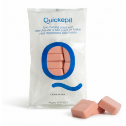 Žemoje temperatūroje besilydantis vaškas depiliacijai Quickepil Hot Wax Pink QUI3030221001, rožinis, 1 kg
