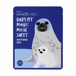 Lakštinė veido kaukė Holika Holika Baby Pet Magic Mask Sheet (Seal) HH20013057, šviesina veido odą,  22 ml