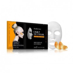 Veido priežiūros priemonių rinkinys OMG! Duo Mask - Gold Theraphy, OMG-DM-G, rinkinį sudaro: paakių pagalvėlės ir veido kaukė