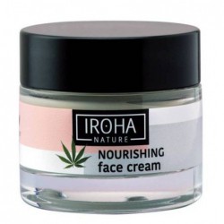 Maitinamasis veido kremas Iroha Face Cream Cannabis Seed Oil INFCE5, su kanapių sėklų aliejumi, 50 ml
