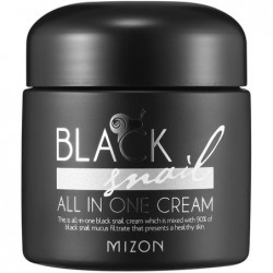 Daugiafunkcinis veido kremas Mizon Black Snail All in One Cream MIZ000004404 su juodųjų sraigių ekstraktu, 75 ml