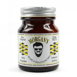 Vaškas barzdos ir ūsų formavimui Morgan's Pomade Beard & Moustahe Wax MPM036, 50 g.