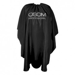 Peniuaras kirpimui Osom Professional Cutting Cape OSOM007001CAPE, juodos spalvos, 138 x 160 cm